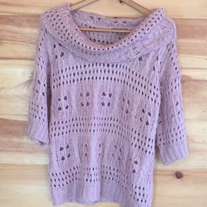 Sweet Dusty Rose Light Sweater